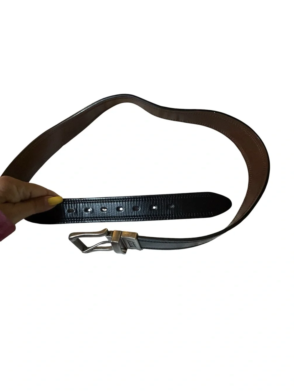 Levi's Two-Tone Brown and Black Reversible Leather Belt